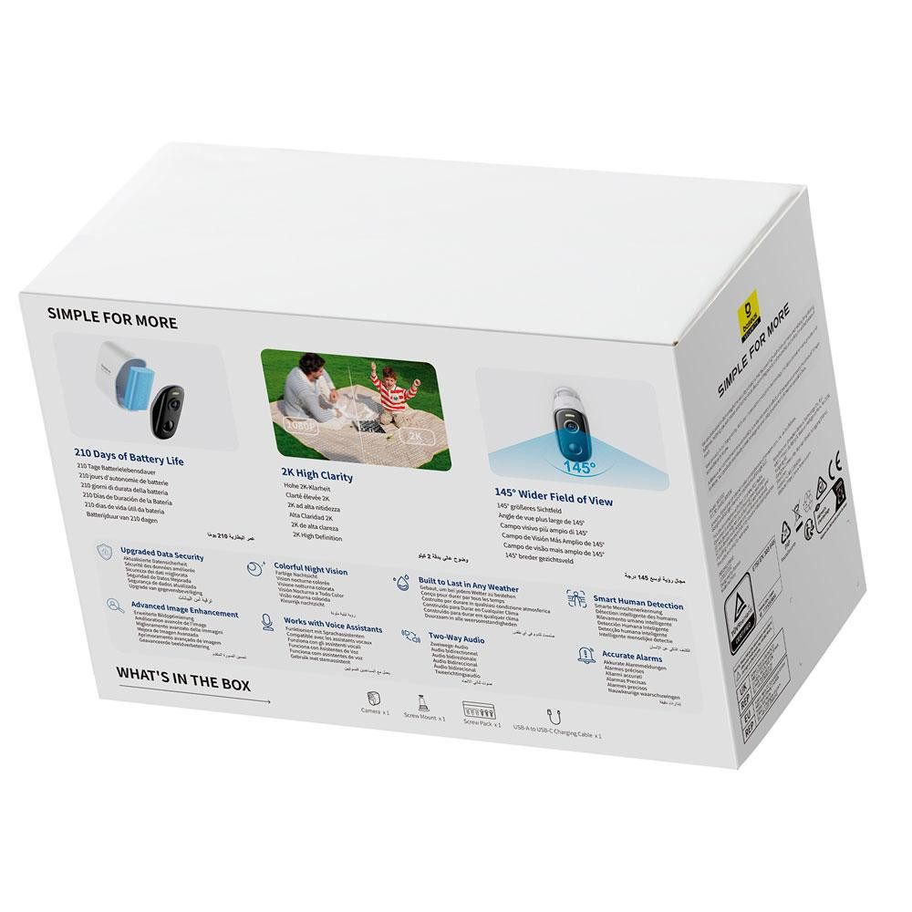 IP-камера відеоспостереження Baseus Security N1 Outdoor Camera 2K White Київ - фото 3