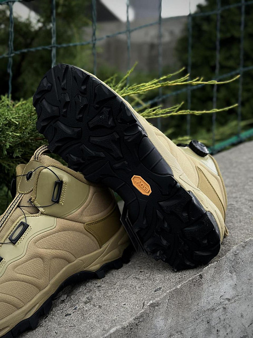 Чоловічі військові тактичні черевики койот демісезонні, міцне взуття для походів, служби, активного використання Львів - фото 7