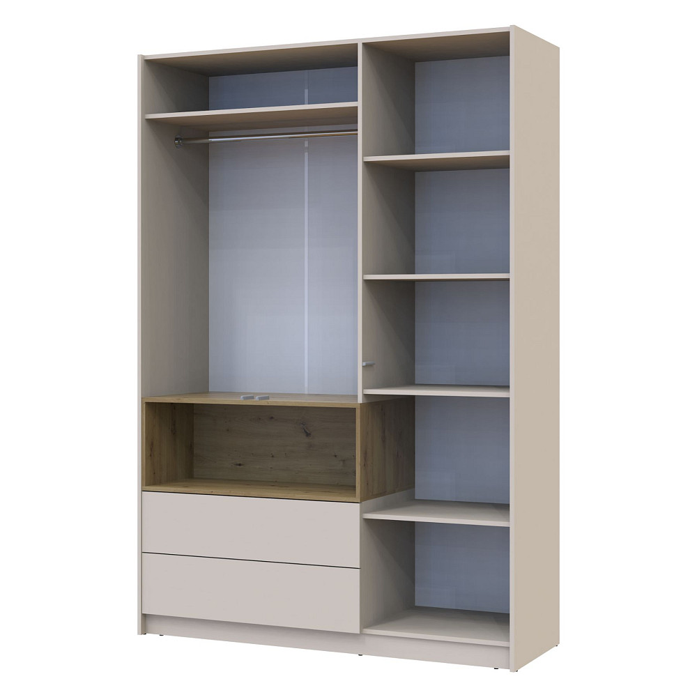 Шафа для одягу з нішою Doros Дейл 150х52х220 см Кашемір/Дуб артизан (DRS-011285) Дніпро - фото 6