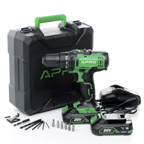 Дриль-шуруповерт 20W 2A 2 АКБ/ЗП/+кейс 20D APRO Житомир - изображение 8