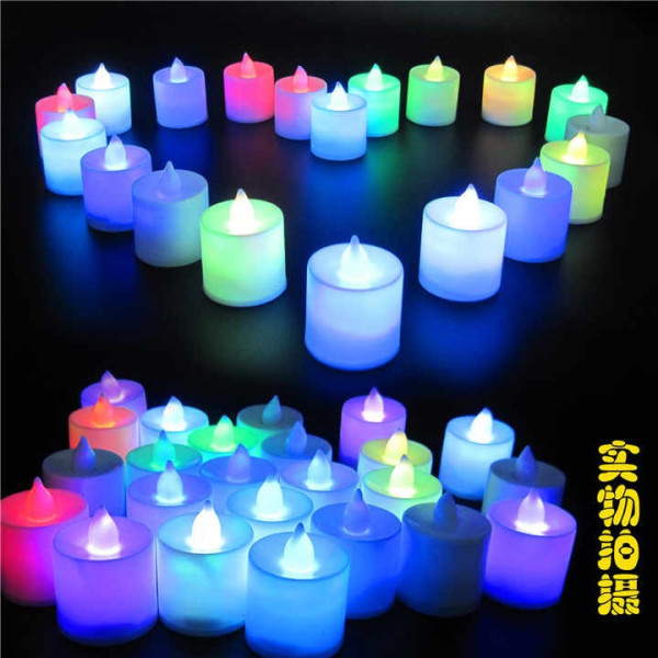 Разноцветные LED-свечи для декора, 24 шт, теплый свет Киев - изображение 9