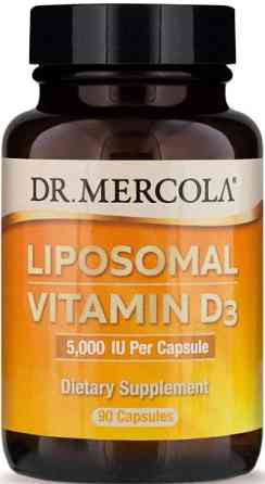 Вітамін Д3 ліпосомальний Dr. Mercola Liposomal Vitamin D3 5000 МЕ 90 капс Київ