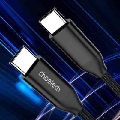 Дата кабель USB-C to USB-C 1.2m USB 3.1 Gen2 240W (50V/5A) Choetech (XCC-1035) Винница