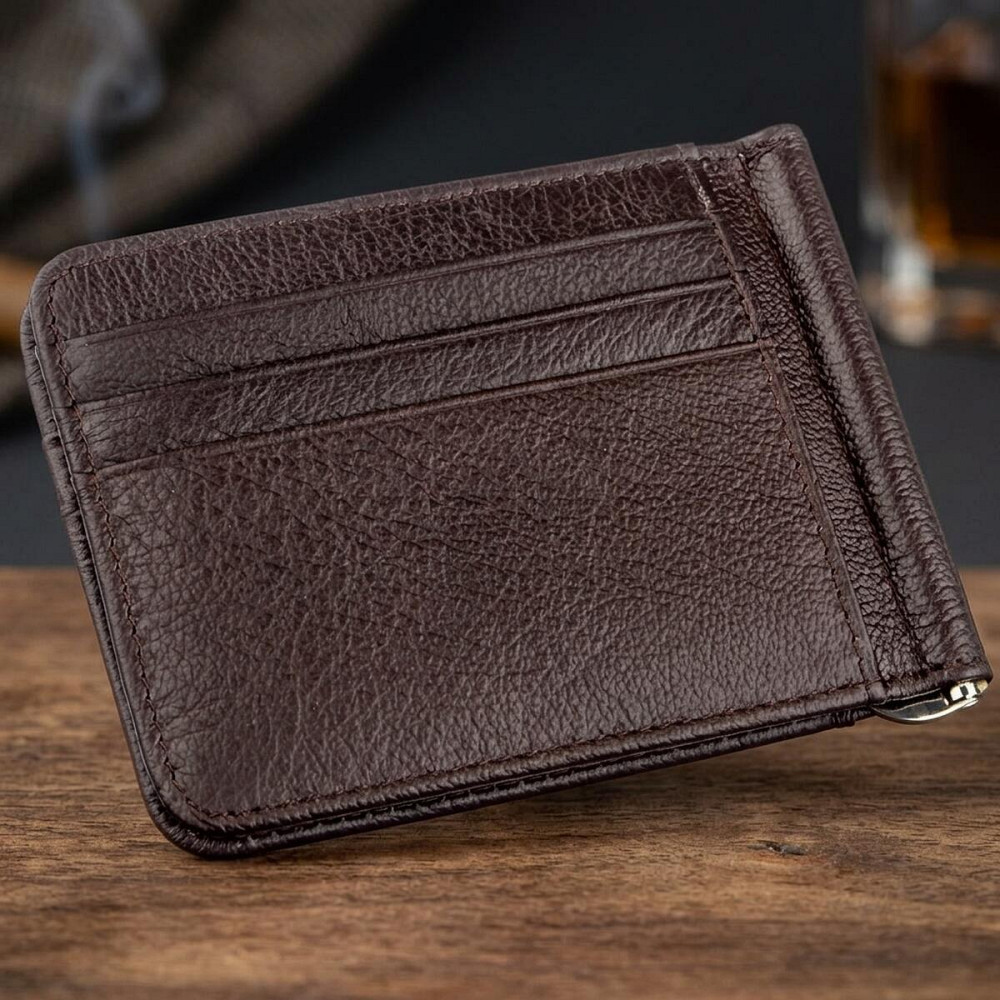Стильный мужской зажим ST Leather 18941 Коричневый Киев - изображение 11