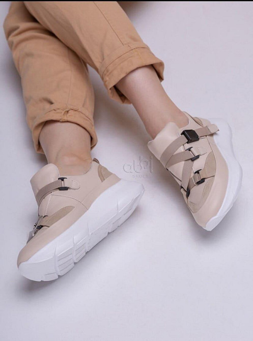 Abbi Кроссовки женские ABBI бежевые натуральная кожа 39р. (CORI-02) Коломия - фото 9