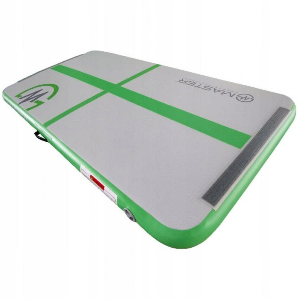 Мат гимнастический надувной MASTER, 200 x 100 x 10 см, серо-зеленый Киев - изображение 2