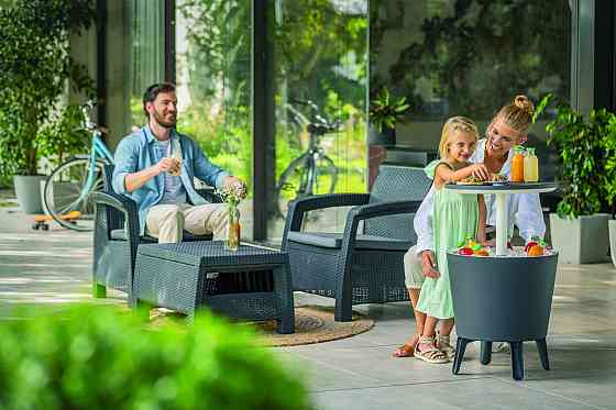 Стіл-трансформер Keter Cool Bar, графіт Київ