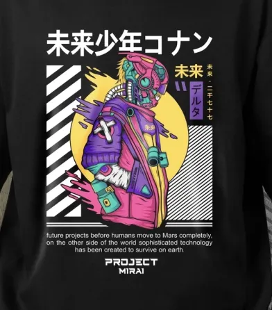 Футболка для подростка мальчика с принтом CyberPunk Размер 160 Anime10002 Днепр