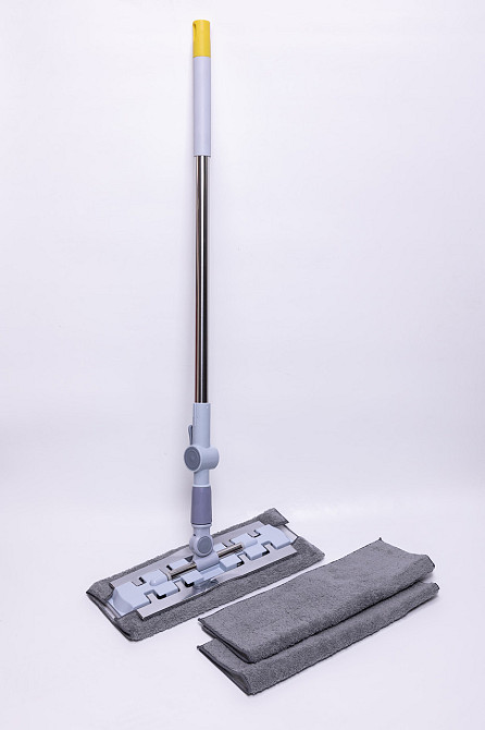 Плоска швабра для миття підлоги, стін та стелі універсальна швабра для прибирання Жовтий HP-35015-35Y Коломия - фото 4