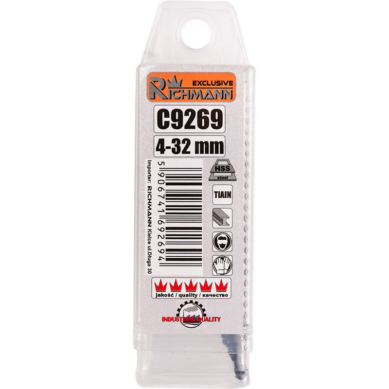 Свердло ступінчасте по металу спіральне професійне Richmann 4-32 мм (C9269) Коломыя - изображение 3