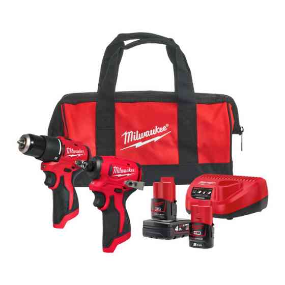 Набор инструментов аккумуляторных MILWAUKEE M12BLPP2B-422B (дрель-шуруповерт M12 BLPDRC, шуруповерт BLIDRC. зарядное устройство, 1Х Одесса