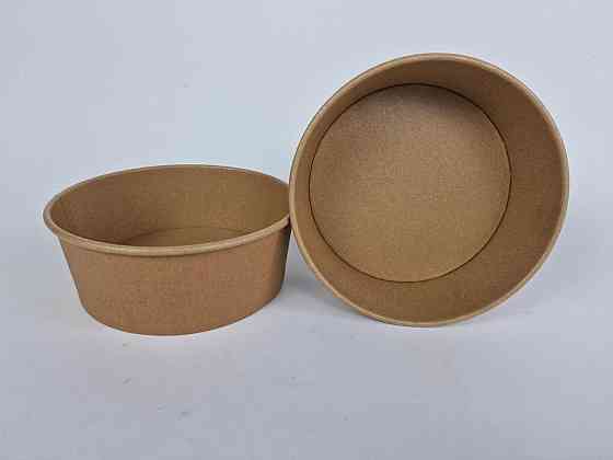 Контейнер круглий для Салата "KRAFT" 1300 мл d185 h70 (50 шт.) Харків