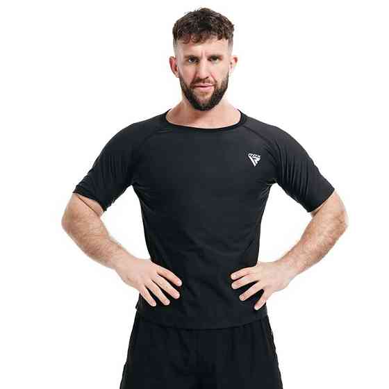 Чоловіча футболка RDX M1 з ефектом сауни Black 2XL Кам'янське