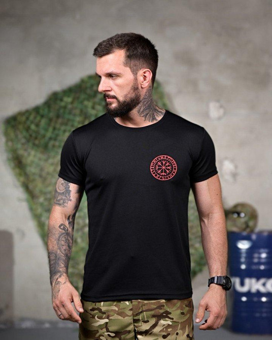 Тактическая потоотводящая футболка Смерть зачекає black РП7339 Одеса - фото 2