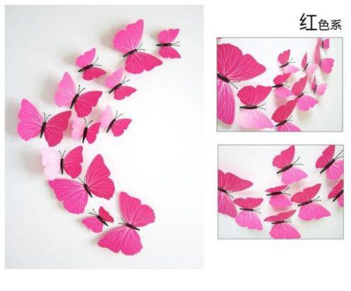 Розовые бабочки на магните - 12шт. Киев - изображение 2