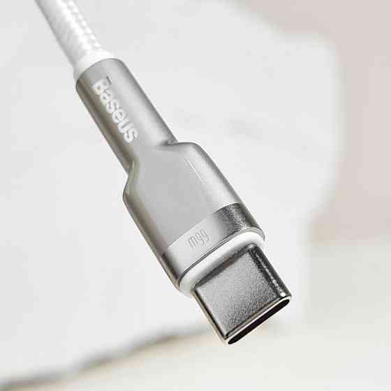 Кабель Baseus Cafule Metal Data Type-C 66W 1м чорний Львів