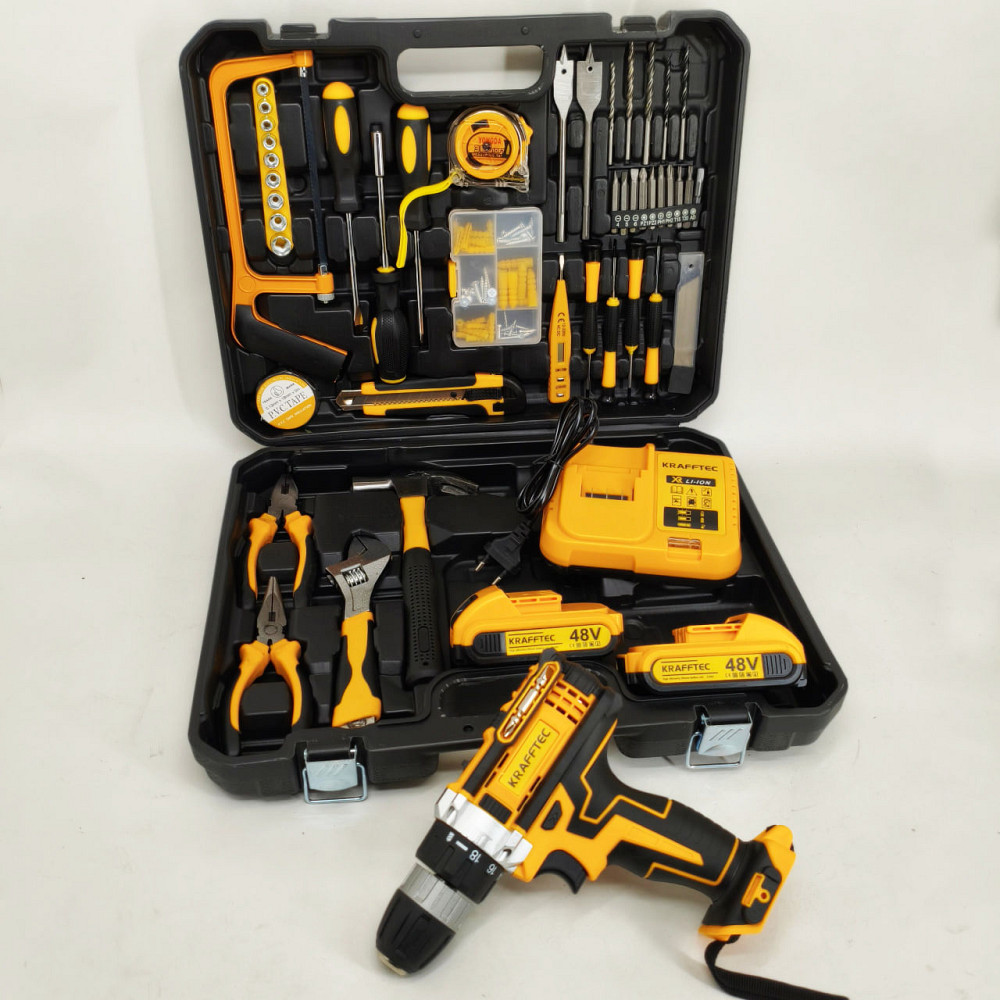 Шуруповерт с различными насадками и приспособлениями, Шуруповерт с набором сверл в кейсе OD-84 Львов - изображение 7