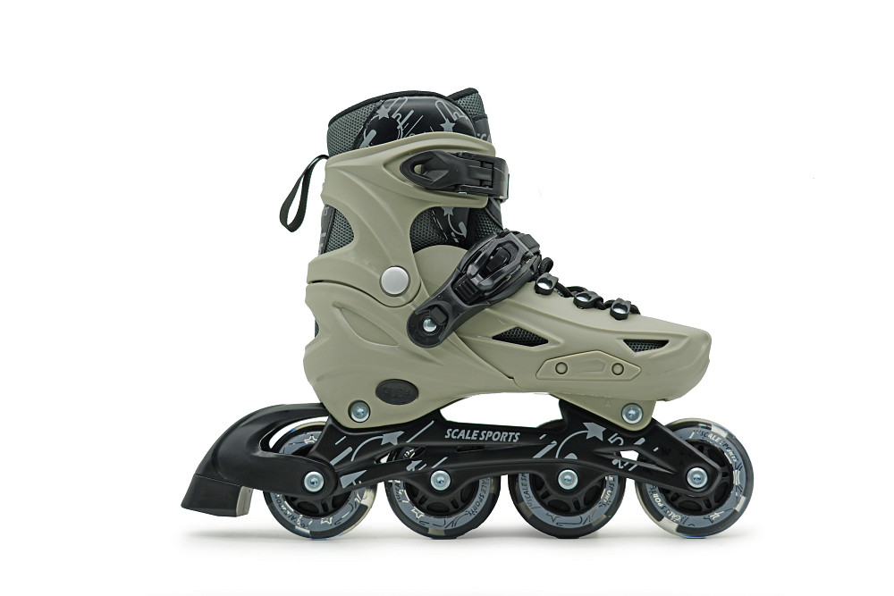 Дитячі ролики з м'якими поліуретановими колесами Scale Sports LF605. Сірий колір. Розмір 29-33 Одеса - фото 4