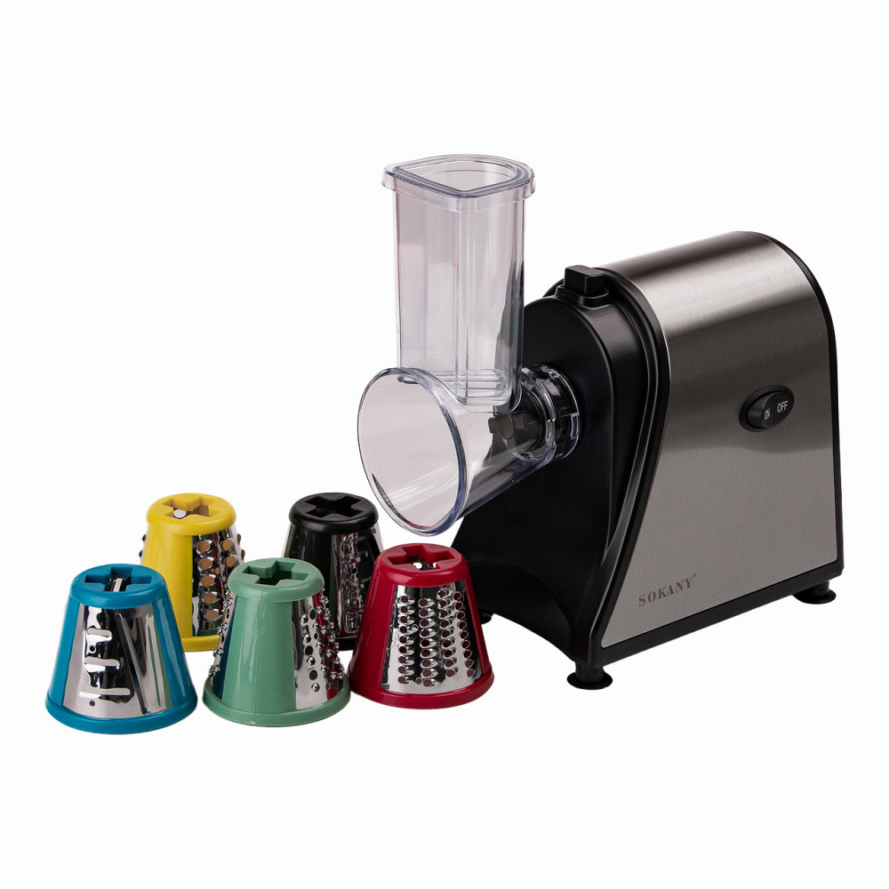 Sokany Овочерізка Sokany Lugi електрична 1000 Вт 6 в 1 з 5 насадками багатофункціональна SK-117 Коломыя - изображение 2
