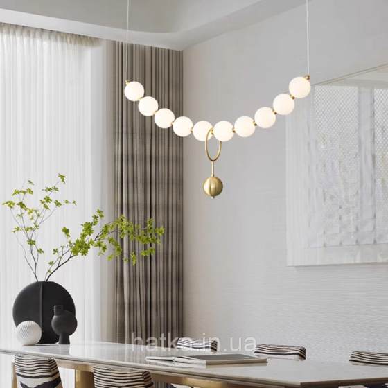 Люстра сучасна підвісна перлина VALESO G3976 Copper 24W Київ