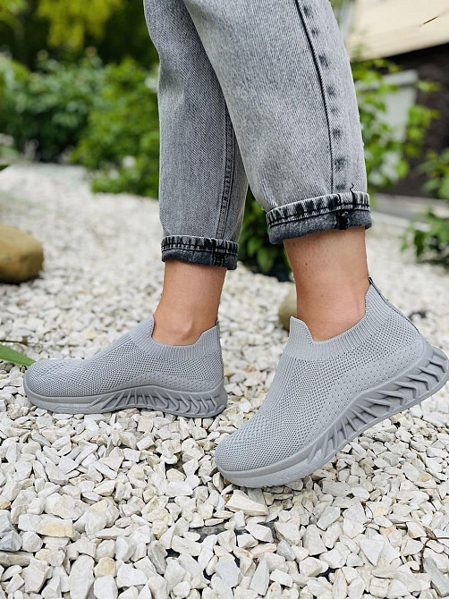 Kamengsi Сліпони жіночі Kamengsi Z108-2 сірі (літо, сітка) (5047) 36-41 Коломия - фото 9