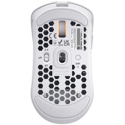 Мишка Hator Stellar Wireless/Bluetooth/USB White (HTM651) Вінниця - фото 5