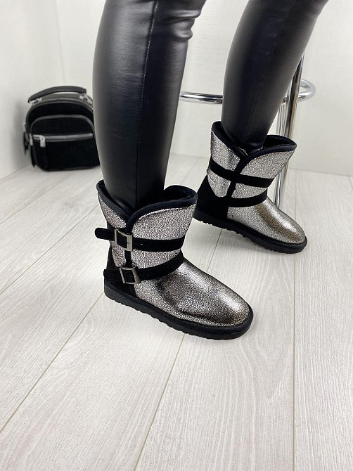 ADA Угги жіночі ADA срібні еко-шкіра зимові 36р. (1657) Коломыя - изображение 1