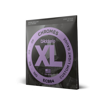 Струны для гитары D'Addario XL Chromes Bass Custom Light (40-100) (ECB84) Винница - изображение 2
