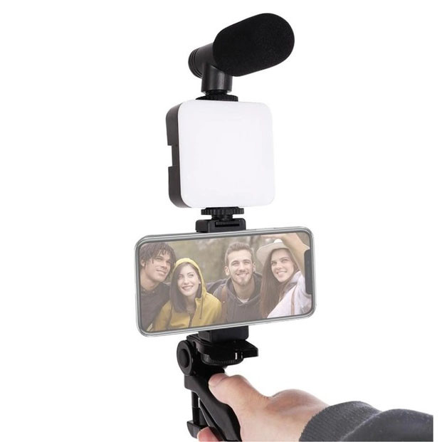 Комплект блогера 4в1, Лампа набор блогера, Проекционная лампа для селфи Кольцевая кольцевю лампу WX-13 Киев - изображение 6