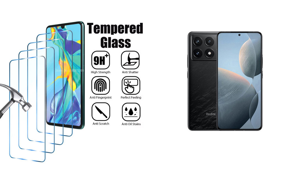 Защитное стекло ArmorGlass для Xiaomi Redmi K70, K70E, K70 Pro – устойчивое к царапинам и ударам Киев - изображение 1