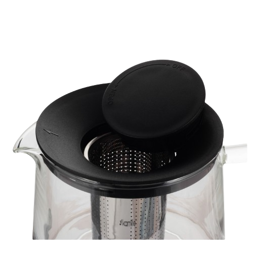 Заварник 600мл зі з'ємним ситечком скло/нержавіюча сталь 0776S KAMILLE Житомир - фото 9