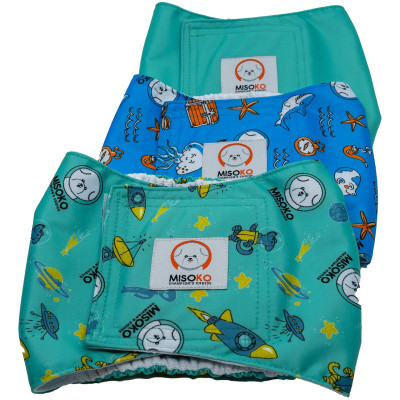 Подгузники для животных MISOKO&CO многоразовые для кобелей, XL 3 шт. Сокровище (HAINMSK63990RIN) Винница - изображение 1