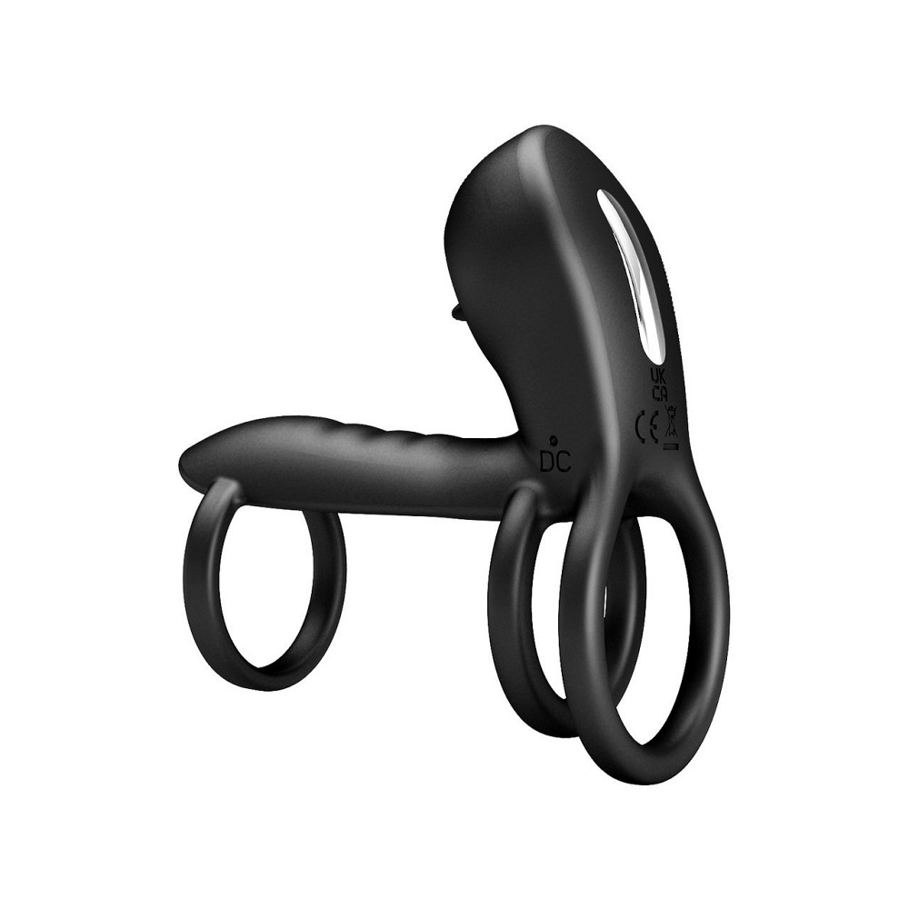 Насадка на член - Pretty Love Vibrating Penis Sling Jammy Black Sex Aura Київ - фото 3