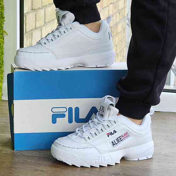 Кроссовки Женские FILA Disruptor Белые Кожаные Фила (размеры: 36,37,38,39,40) Видео Обзор Днепр