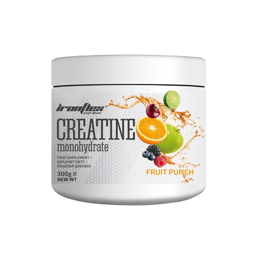 Креатин моногидрат IronFlex Nutrition Creatine Monohydrate 300 g  (Fruit Punch) Луцк - изображение 1