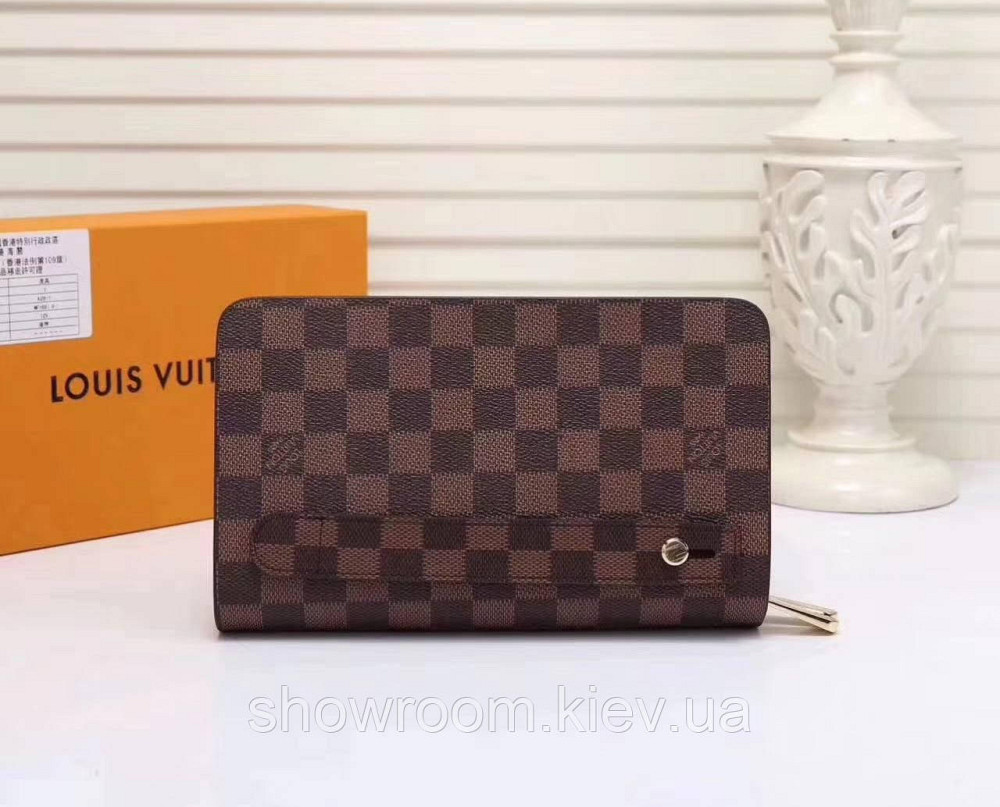 Чоловічий бреновий клатч барсетка LV (2012) brown Київ - фото 3