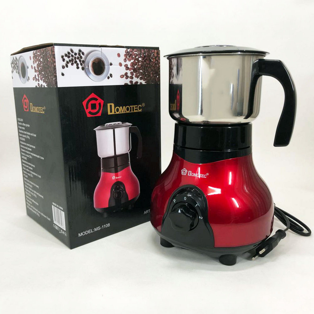 Мощная кофемолка для свежего кофе Domotec MS-1108 600 мл 250 Вт, Кофемолка электрическая 250вт EN-26 Львов - изображение 9