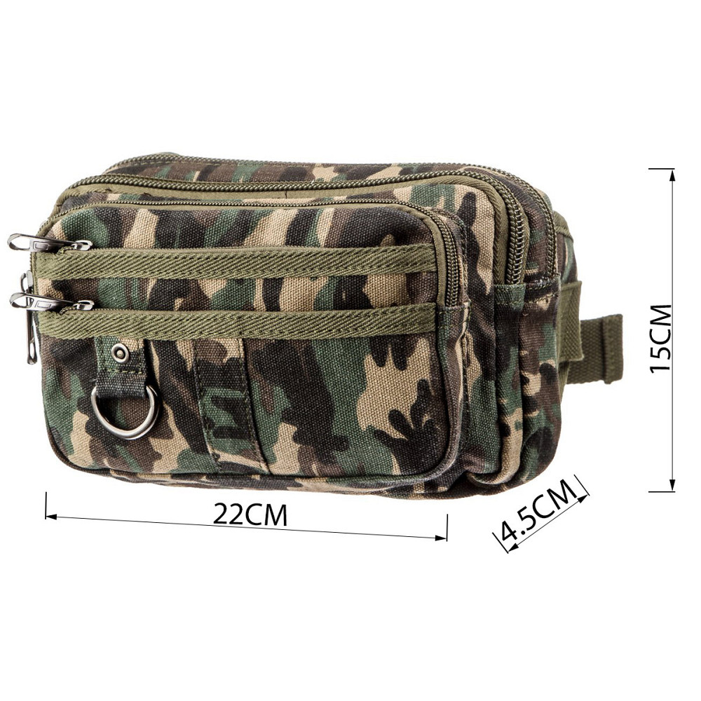 Бананка текстильна на пояс Vintage 20157 Мілітарі Київ - фото 3