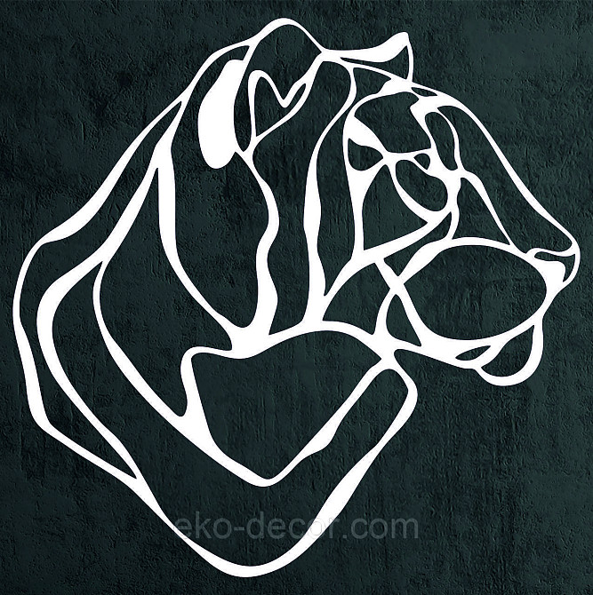 Декоративное настенное Панно «Тигр» Декор на стену 50*50 см, Белый Киев - изображение 4