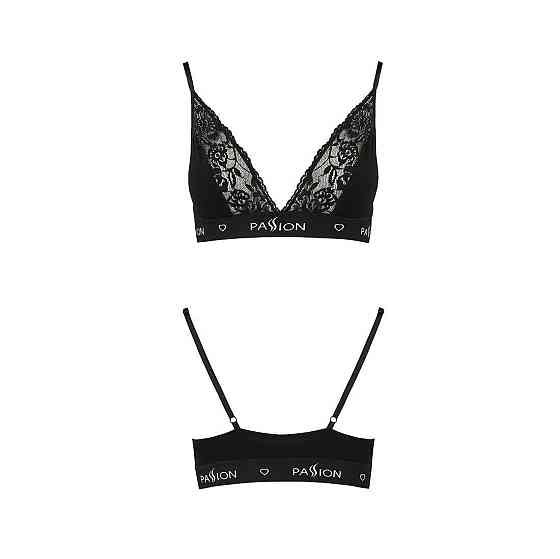 Еластичний топ з мереживом Passion PS001 TOP S, black Sex Aura Київ