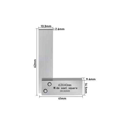Поверочний кутник 90° 63×40 мм у пластиковому кейсі точність і надійність для професіоналів та майстрів Київ