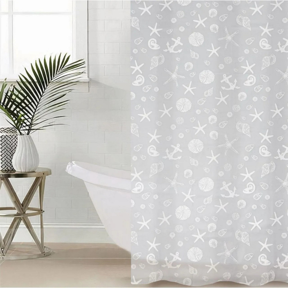 Шторка для ванной и душа 180x180 см водонепроницаемая,штора для душевой и ванной комнаты с крючками,прозрачная Каменец-Подольский - изображение 7