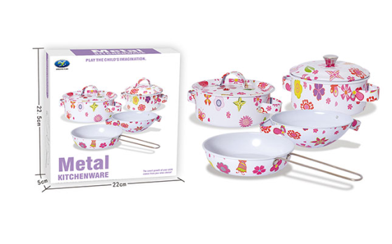 Детский набор посуды «Kitchenware» 620-B5(White) кастрюля, сковородка Винница