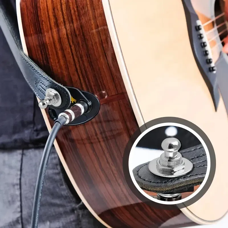 Кріпильні замки-стреплоки для гітарного ременя, комплект 2 шт для надійної фіксації Київ - фото 1