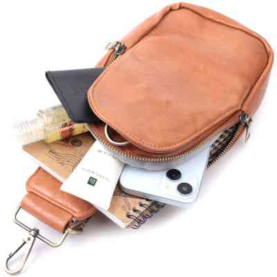 Сумка Vintage Через плече з екошкіри Руда (22793) Вінниця