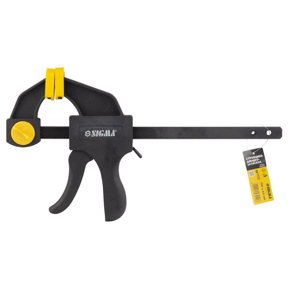 Струбцина быстрозажимная 150×60мм SIGMA (4243211) Киев - изображение 8