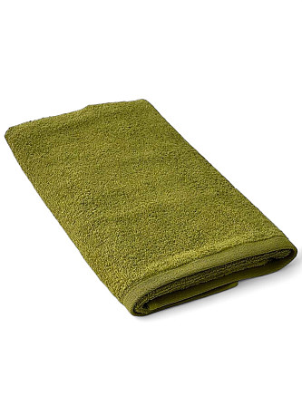 Рушник махровий Ideal Textile однотонний 50х90 см 360 г/м2 (56861134) Для рук та обличчя, оливка Чернівці - фото 1
