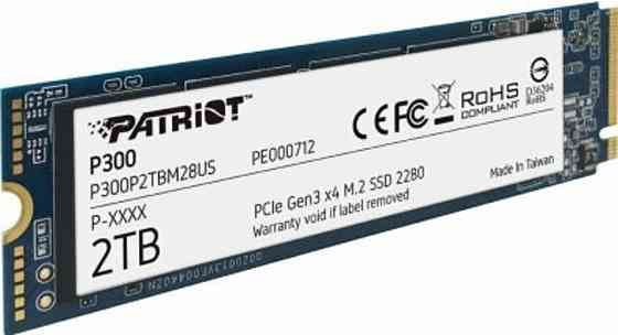 SSD M.2 Patriot P300 2TB NVMe 2280 PCIe 3.0x4 3D NAND TLC Київ