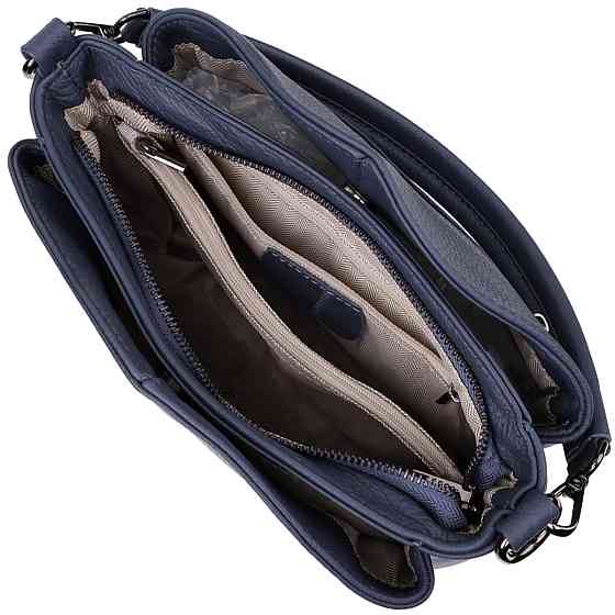 Сумка на плече з натуральної шкіри Синій (Vintage) Київ