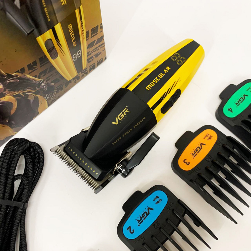 Профессиональная аккумуляторная машинка Аккумулятор, Машинка для стрижки аккумуляторная с насадками SB-83 Львов - изображение 9